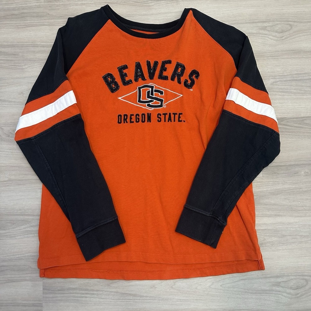 Oregon State Beavers Knights Apparel Long Sleeve Heavy T-Shirt Cotton Size XL